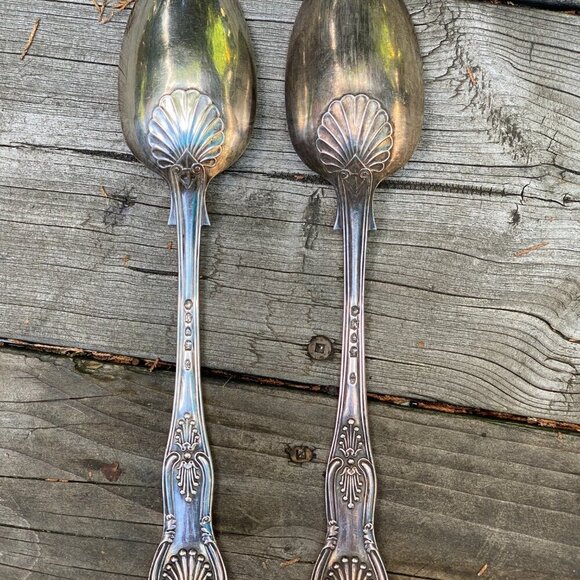 Lot of 2 Vintage 1900s Silver Spoons - Picture 7 of 7